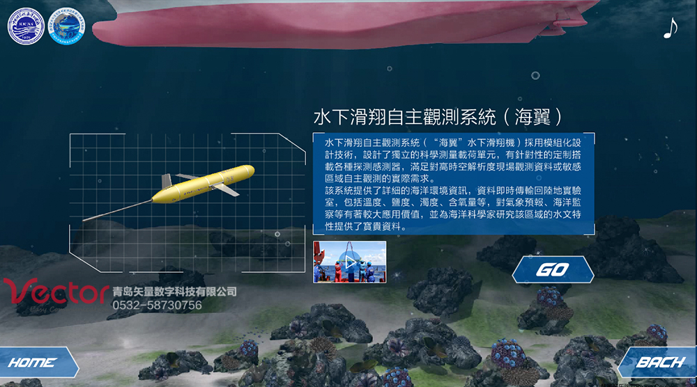 海底滑翔機(jī)動(dòng)畫(huà)展示（海翼）